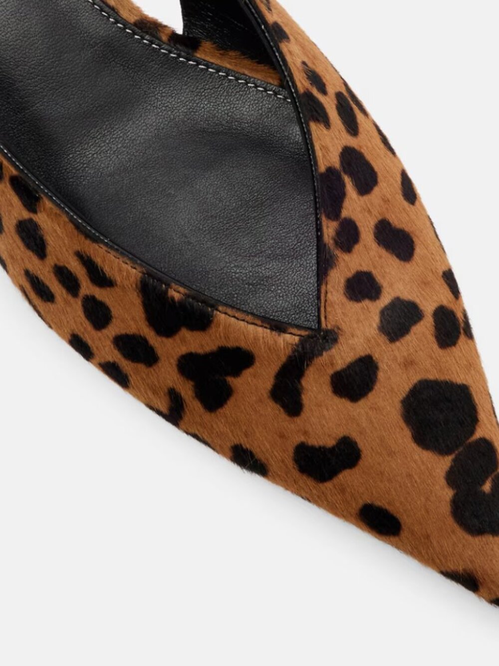TOTEME Leopard-print calf hair slingback pumps - Picture 2 of 7